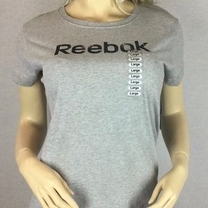 Reebok Sportswear Grey Women’s Turkish T-shirt Slim Fit Cotton crew neck
